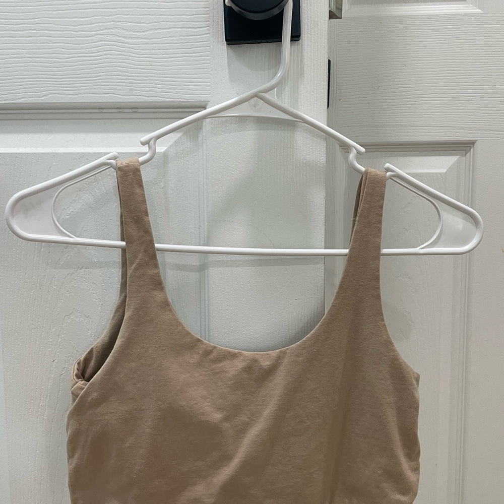 Tan Sleeveless Top